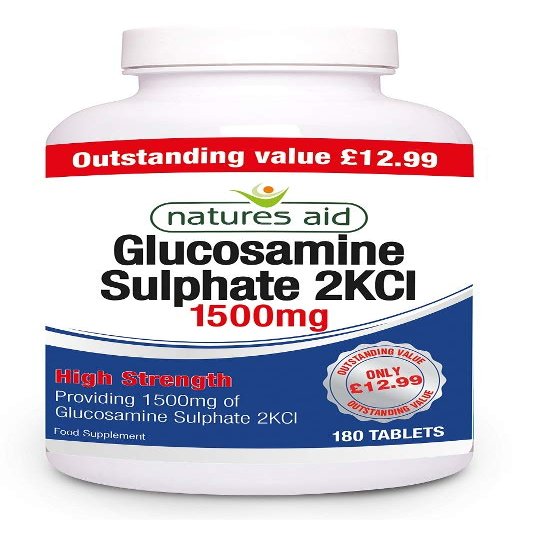 NATURES AID GLUCO+SULPH 1500MG 180S HIGH STRENGTH TABS