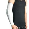 1 PC Elbow Guard for Men, Arm Protection Padded Gym Elbow Support Brace Compression Sleeve for Basketball, Baseball Sports (White, M) view 2