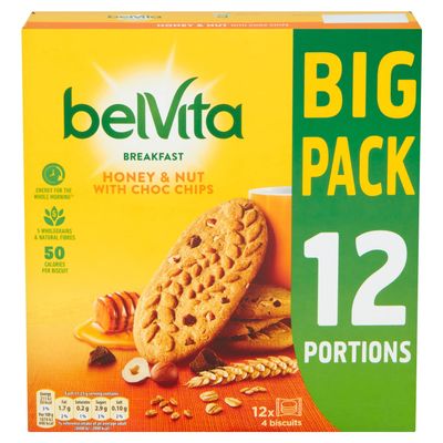 Belvita Breakfast Biscuits Honey & Nuts 12 Packs, 540 g