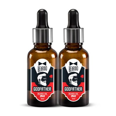 BEARDO Godfather Lite Beard and Moustache Oil (30 ml) - Pack of 2