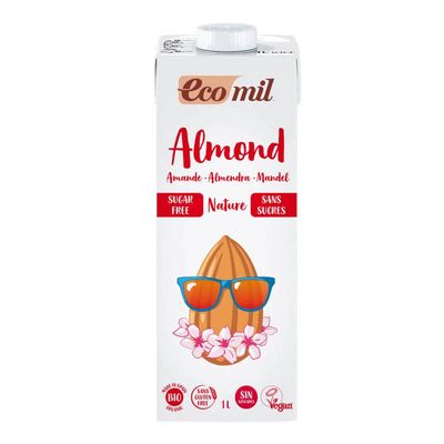 Ecomil Organic Almond Natural Drink 1Ltr (Pack of 6)