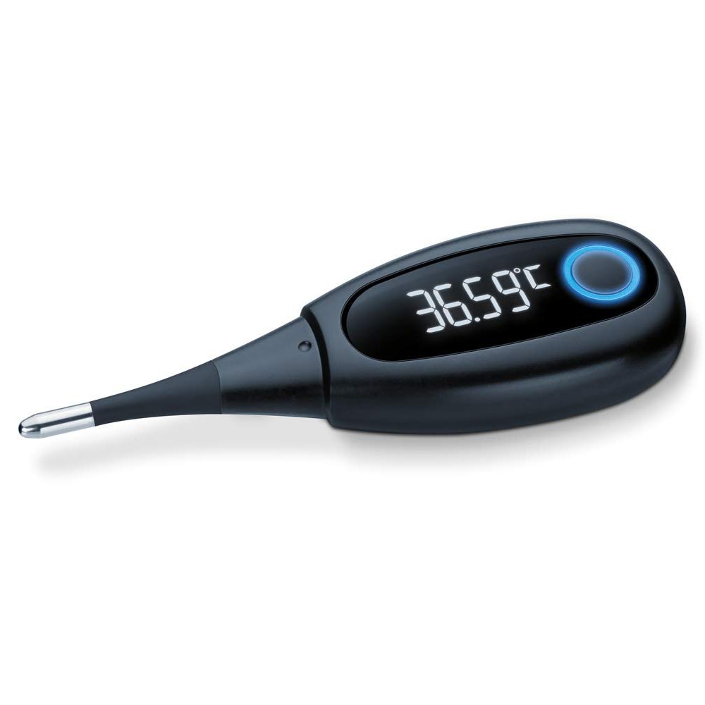 Beurer OT30 Digital Basal Thermometer with Bluetooth Data Transfer and Pregnancy Planning App, Displays Results in 3 Minutes, Suitable for Oral or Vaginal Use