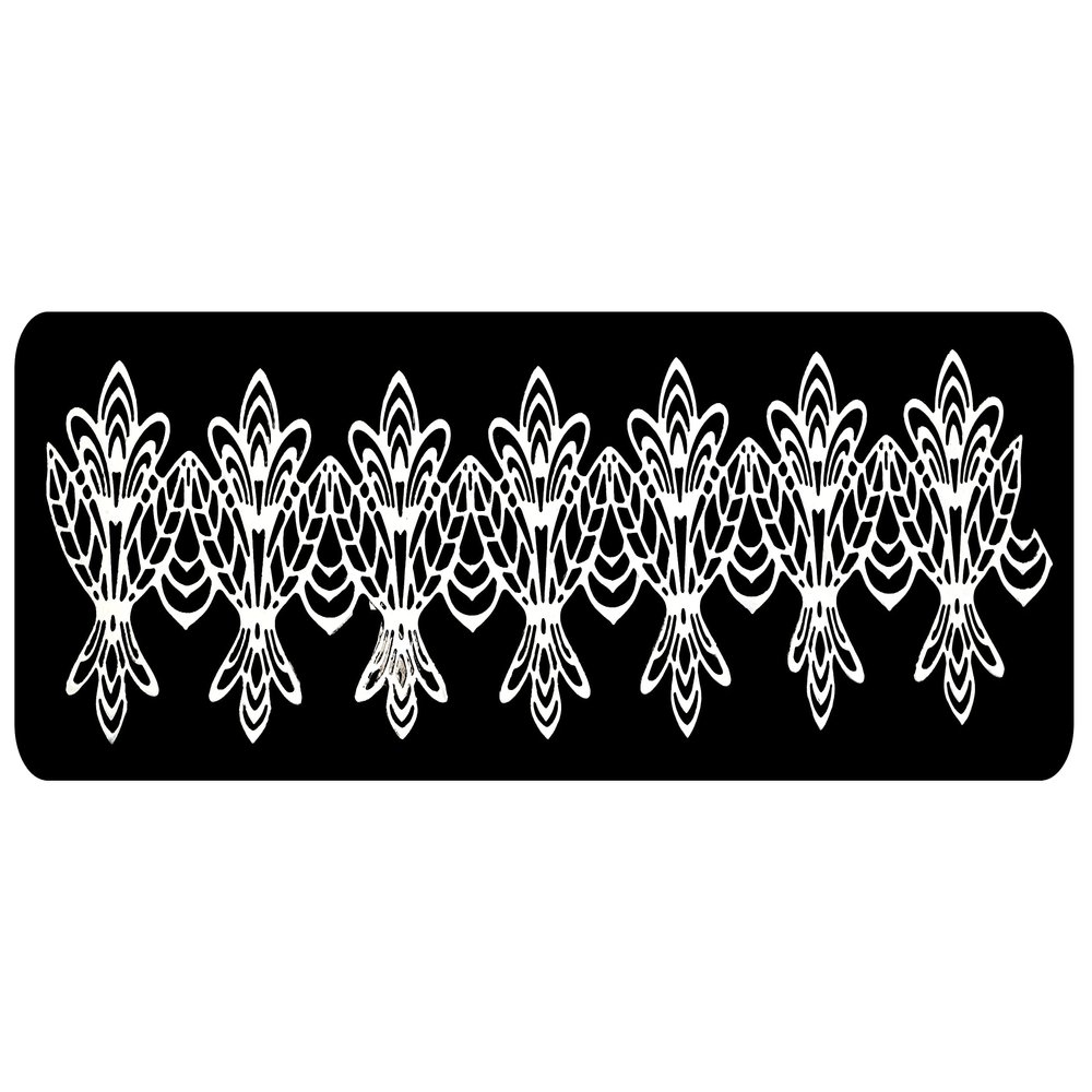 1 x Simply Heaven Edible Cake Lace 40 Colours Made from mat 46 (Pearlescent White)