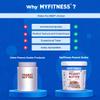MYFITNESS Peanut Butter Original Smooth Non-GMO Gluten-Free No Preservative All Natural Ingredient High Protein Made with American Recipe (510 Gm) view 3