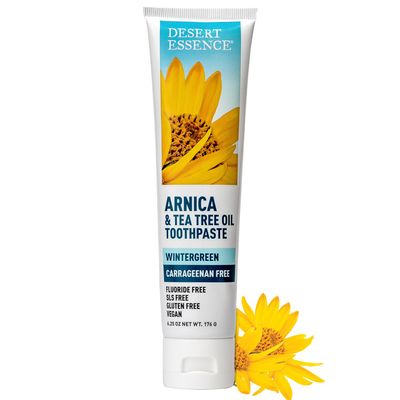 Desert Essence - Carrageenan Free Arnica & Tea Tree Oil Toothpaste Wintergreen - 6.25 oz.