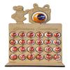 Santa Present Christmas Advent Calendar with Stand for Chocolate Orange & Lindt, includes Baubles view 1