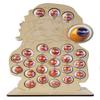 Santa Claus Christmas Advent Calendar with Stand for Chocolate Orange & Lindt, includes Baubles (Countdown to Christmas) view 1