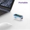 Finger Pulse Oximeter, Pulse Oximeter with Blood Oxygen Saturation Monitor with Carry Bag, Batteries and Lanyard view 4