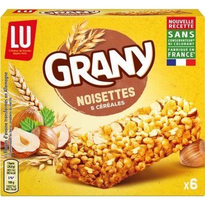Lu - Granny Bars Crlales at Hazel 125G - Lot of 5