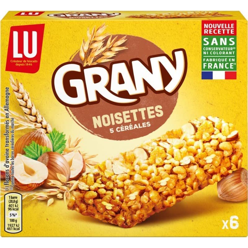 Lu - Granny Bars Crlales at Hazel 125G - Lot of 5
