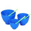 BONEW 3PCS Flexible Rubber Mixing Bowl +3 Spatulas Dental PVC Rubber Mixing Bowl for Alginate and Plaster Materials view 1