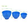 BONEW 3PCS Flexible Rubber Mixing Bowl +3 Spatulas Dental PVC Rubber Mixing Bowl for Alginate and Plaster Materials view 2