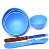 BONEW 4PCS Dental Plastic Mixing Alginate Modelling Carver Rubber Plaster Bowl +2 Mixing Spatulas view 2