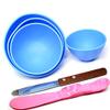 BONEW 4PCS Dental Plastic Mixing Alginate Modelling Carver Rubber Plaster Bowl +2 Mixing Spatulas view 4