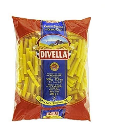 10x Pasta Divella 100% Italian No. 35 Mezzani Tagliati 500 g