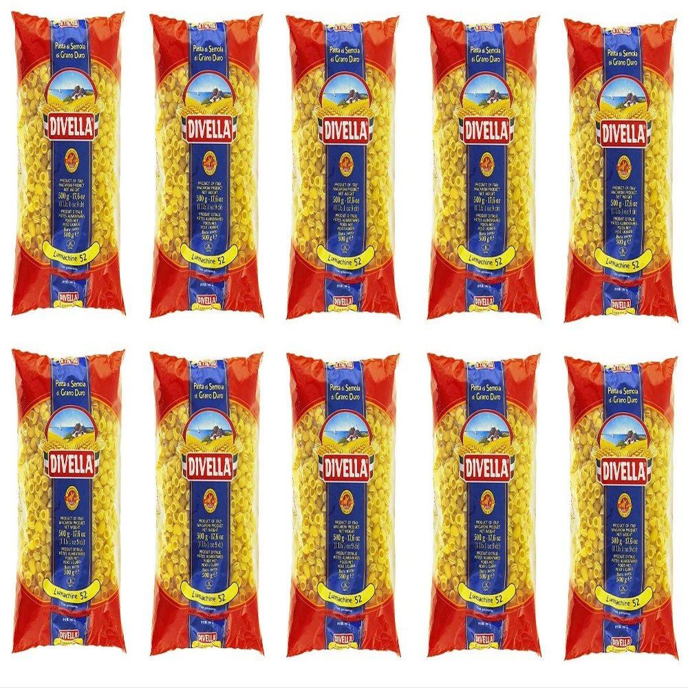 10x Pasta Divella No. 52 Lumachine Italian Pasta 500 g