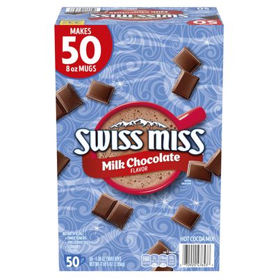 Anbobo Swiss Miss Milk Chocolate Hot Cocoa Drink Mix Sachet 50 ct Box 1.95 kg