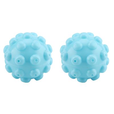 Garosa Dryer Sheets Laundry Washing Kit Blue PVC Clothes Cleaning Supplies Fabric Softener Accessories Reduces Clothing Wrinkles Tool for Home(2Pcs/Set)