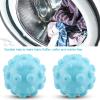 Garosa Dryer Sheets Laundry Washing Kit Blue PVC Clothes Cleaning Supplies Fabric Softener Accessories Reduces Clothing Wrinkles Tool for Home(2Pcs/Set) view 4