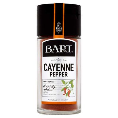 Bart Cayenne Pepper - Moderate Heat Level for Poached Eggs, BBQ Marinades, Rice Dishes and Desserts with Innovative Spoonkler Cap - Herbs and Spices - 36g Jar