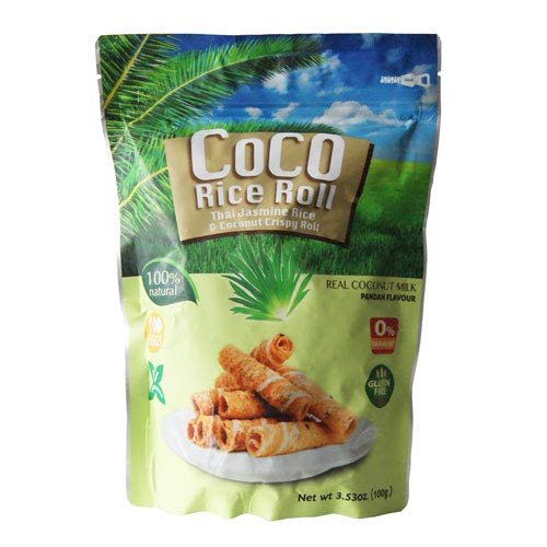 Coco Rice Rolls Pandan Flavour - 100g
