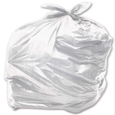 100 x White 90L Medium-Duty (28 Micron / 112 Gauge) Alina Coloured Refuse Sack / Polythene Dustbin Liner / Plastic Bin Bag / 90 Litre White Garbage Bag (100 Sacks)
