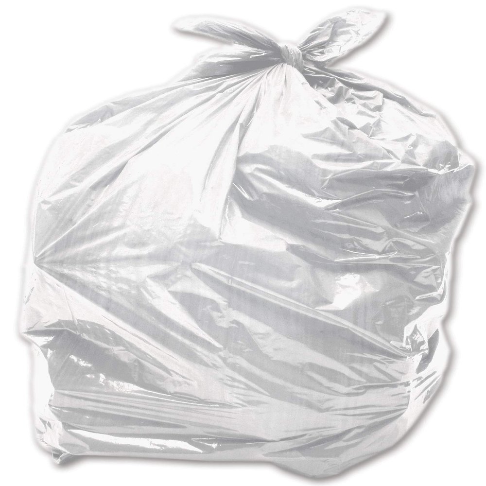 100 x White 90L Medium-Duty (28 Micron / 112 Gauge) Alina Coloured Refuse Sack / Polythene Dustbin Liner / Plastic Bin Bag / 90 Litre White Garbage Bag (100 Sacks)