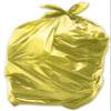 100 x Yellow 90L Medium-Duty (28 Micron / 112 Gauge) Alina Coloured Refuse Sack / Polythene Dustbin Liner / Plastic Bin Bag / 90 Litre Yellow Garbage Bag (100 Sacks) view 1