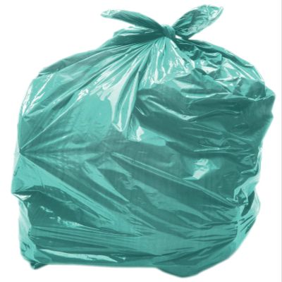 100 x Green 90L Medium-Duty (28 Micron / 112 Gauge) Alina Coloured Refuse Sack / Polythene Dustbin Liner / Plastic Bin Bag / 90 Litre Green Garbage Bag (100 Sacks)