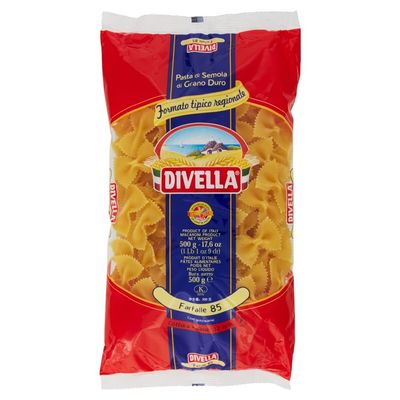 10x Pasta Divella No. 85 Farfalle Italian Pasta 500g