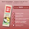 Organic and plant based Pineapple coco and goji berries energy bar view 2