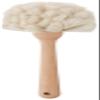 Fox Run 48768 Cleaning, Beachwood, Natural Horsehair Fiber Kitchen Brush view 2