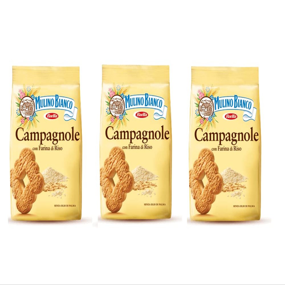 3X Mulino Bianco Campagnole Italian Biscuits Cookies 700g