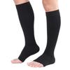 TOFLY Knee High Compression Stockings, Open-Toe, Firm Support 15-20mmHg Opaque Maternity Pregnancy Compression Socks, Ankle & Arch Support, Swelling, Varicose Veins, Edema Black S view 3