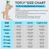 TOFLY Knee High Compression Stockings, Open-Toe, Firm Support 15-20mmHg Opaque Maternity Pregnancy Compression Socks, Ankle & Arch Support, Swelling, Varicose Veins, Edema Black S view 4