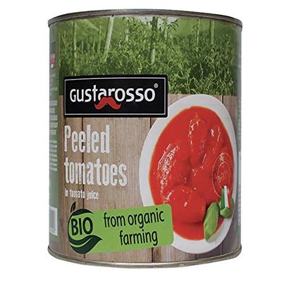 Organic Peeled Tomato 400 gr. Gustarosso - Box 12 Pieces