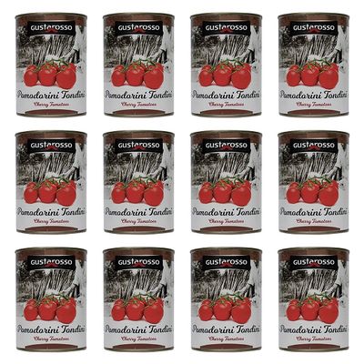 Round Tomatoes 400 gr. Gustarosso - Box 12 Pieces