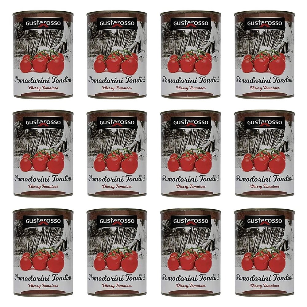 Round Tomatoes 400 gr. Gustarosso - Box 12 Pieces