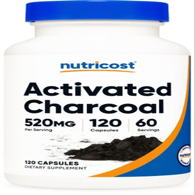 Nutricost Activated Charcoal 120 Capsules - High Quality Activated Charcoal Powder, Non-GMO, Gluten Free