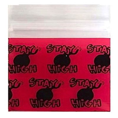 200-1.25" x 1.25" 125125 Stay High Small Zipper Lock Baggies Craft Resealable Plastic Baggy 2 Mil Zipper Poly Bags
