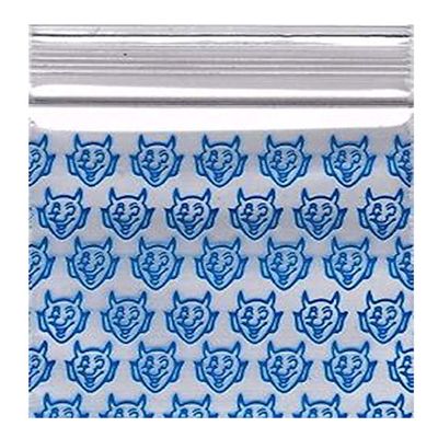 200-1.25" x 1.25" 125125 Small Devil Design Tone Zipper Lock Baggies Craft Resealable Plastic Baggy 2 Mil Zipper Poly Bags
