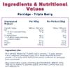 3Bears Porridge - Triple Berry | Porridge Oats | Porridge Sachets | Porridge Oats Sachets | Wholegrain Porridge Oats | Overnight Oats | Oatmeal | 4 x 400g view 2