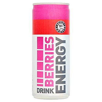 Euro Shopper Berries Energy Drink 250ml - Case of 24