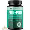 Probiotic and Prebiotic Capsules | Synbiotic Gut Health & Bloating Support for Women & Men | Enzymes with Pre and Probiotics for Gut Health Supplements | 20 Billion CFU | Non-GMO, Vegetarian | 60 Ct view 1