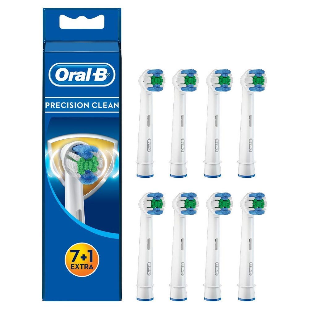 Oral-B Precision Clean Brush Heads with Bacterial Protection - Prevents Bacterial Growth on Bristles