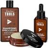 Cosmetic Beard Kit - Beard Oil 30ml + Beard Balm 30ml + Beard Shampoo 60ml | For maintenance and beard care - MADE IN FRANCE BARBER TOOLS view 1
