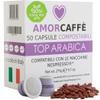 Amorcaffe 50 Home Compostable Compatible with Nespresso Coffee Capsules Pods - Top Arabica - Medium Roast view 1