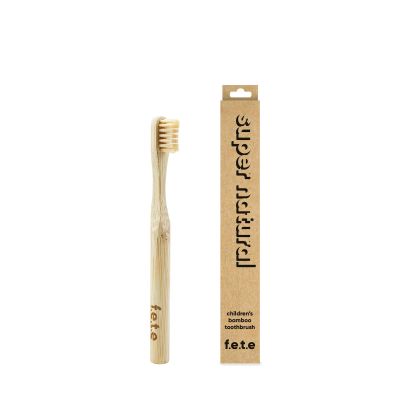 f.e.t.e | Super Natural Children's Bamboo Toothbrush | Biodegradable & Compostable Handle | Recyclable Soft Bristles | Sustainable | Vegan