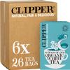 Clipper Organic White Tea Bags | 156 Bags of White Tea from China (6 x Boxes of 26) | Bulk Buy for Home & Catering | Herbal Tea Bags | Natural, Unbleached | Plant-Based & Biodegradable view 1