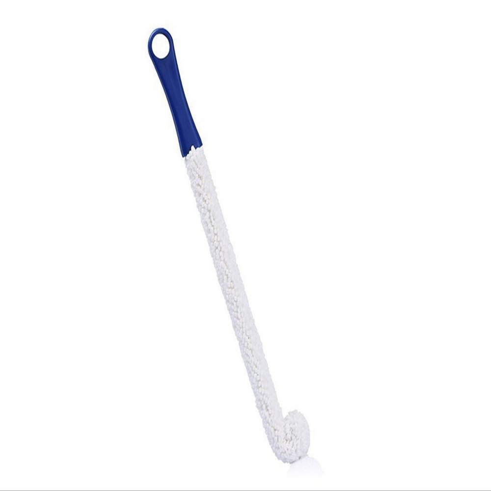 2PCS Flexible Multifunction Long Handle Foam Sponge Cotton Bottle Brush Cleaner Washer Scrubber Kitchen Cleaning Tool For Wine Stemware Glass Decanter Water Bottle Cup Blue